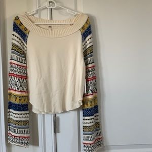 Free People Bell Sleeve Sweater
